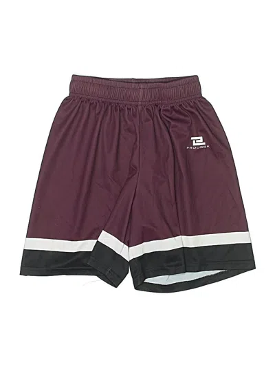 Pre-owned Assorted Brands Kids' Athletic Shorts In Burgundy