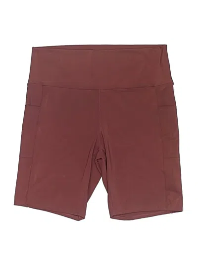 Pre-owned Assorted Brands Athletic Shorts In Burgundy