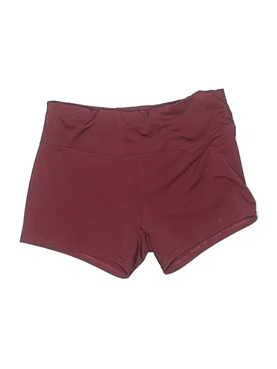 Pre-owned Assorted Brands Athletic Shorts In Burgundy