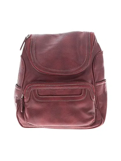 Pre-owned Assorted Brands Backpack In Burgundy