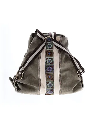 Pre-owned Assorted Brands Backpack In Gray