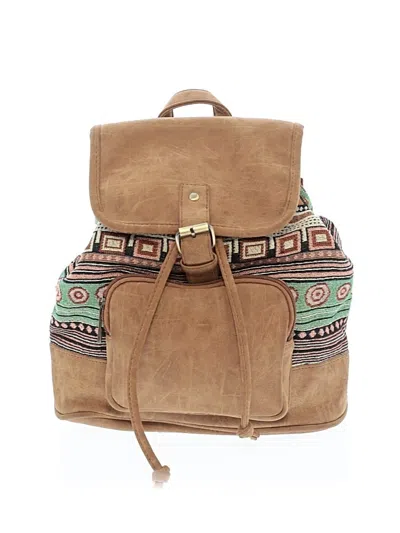 Pre-owned Assorted Brands Backpack In Tan