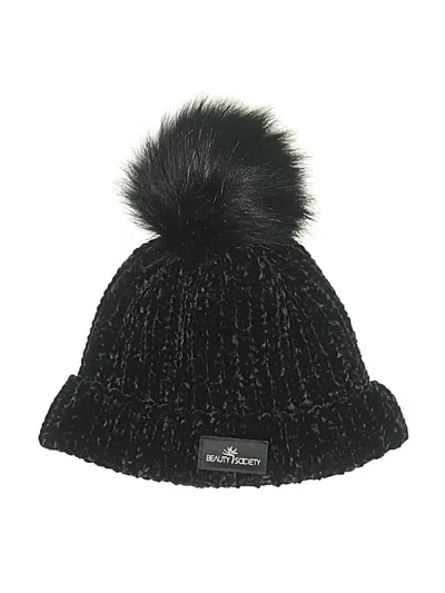 Pre-owned Assorted Brands Beanie Hat In Black
