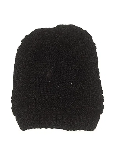 Pre-owned Assorted Brands Beanie Hat In Black