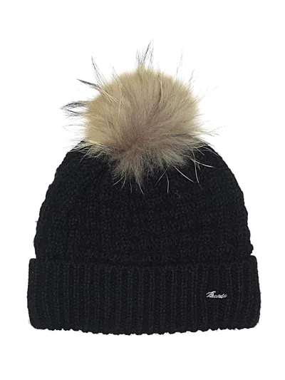 Pre-owned Assorted Brands Beanie Hat In Black