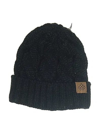 Pre-owned Assorted Brands Beanie Hat In Black