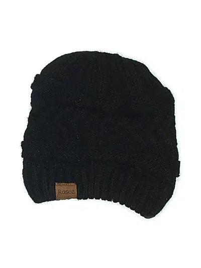 Pre-owned Assorted Brands Beanie Hat In Black