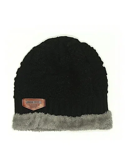 Pre-owned Assorted Brands Beanie Hat In Black