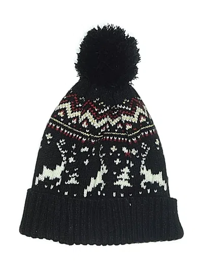 Pre-owned Assorted Brands Beanie Hat In Black