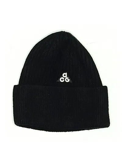 Pre-owned Assorted Brands Beanie Hat In Black