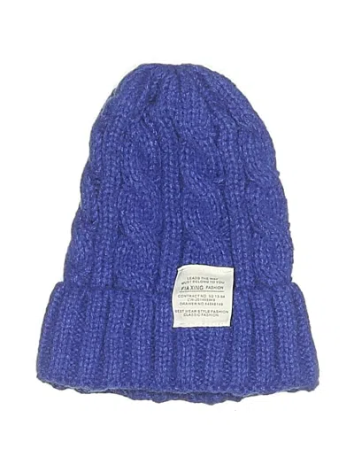 Pre-owned Assorted Brands Beanie Hat In Blue