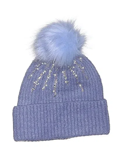 Pre-owned Assorted Brands Beanie Hat In Blue