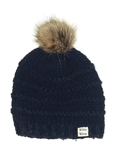 Pre-owned Assorted Brands Beanie Hat In Blue
