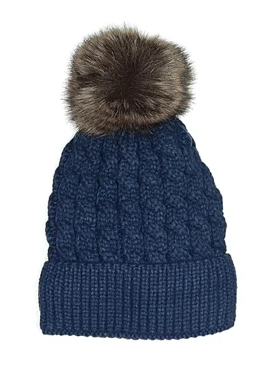 Pre-owned Assorted Brands Beanie Hat In Blue