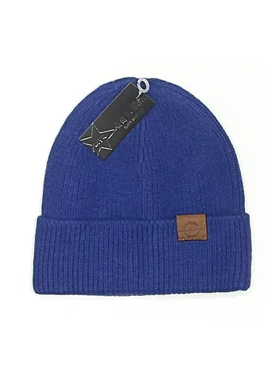 Pre-owned Assorted Brands Beanie Hat In Blue