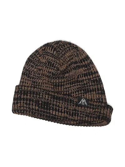 Pre-owned Assorted Brands Beanie Hat In Brown