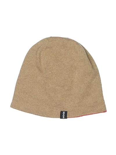 Pre-owned Assorted Brands Beanie Hat In Brown