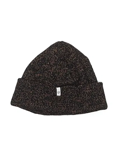 Pre-owned Assorted Brands Beanie Hat In Brown