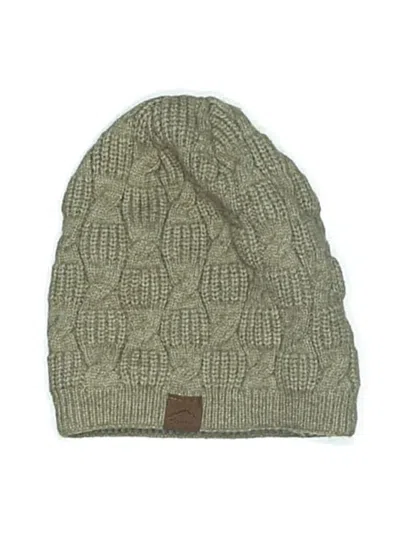 Pre-owned Assorted Brands Beanie Hat In Brown