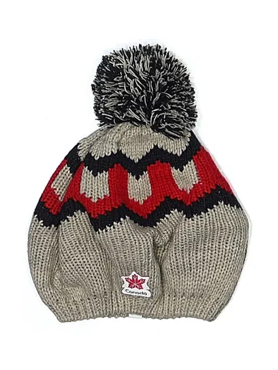 Pre-owned Assorted Brands Beanie Hat In Brown