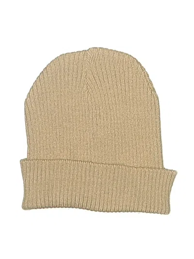 Pre-owned Assorted Brands Beanie Hat In Brown