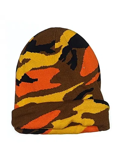 Pre-owned Assorted Brands Beanie Hat In Brown