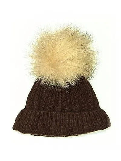 Pre-owned Assorted Brands Kids' Beanie Hat In Brown