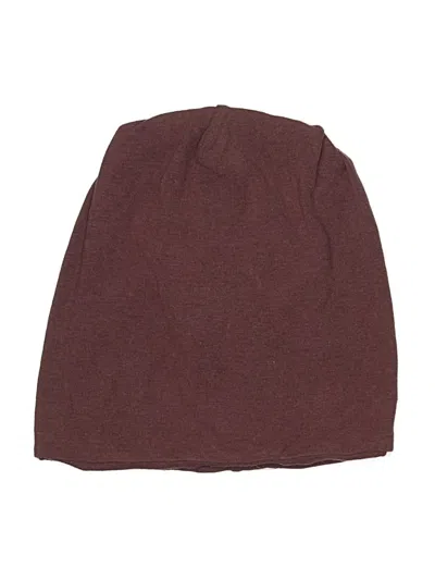 Pre-owned Assorted Brands Beanie Hat In Brown