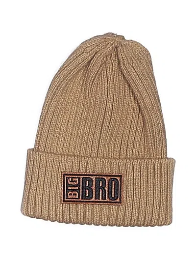 Pre-owned Assorted Brands Beanie Hat In Brown