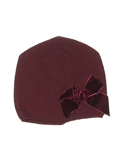 Pre-owned Assorted Brands Kids' Beanie Hat In Burgundy