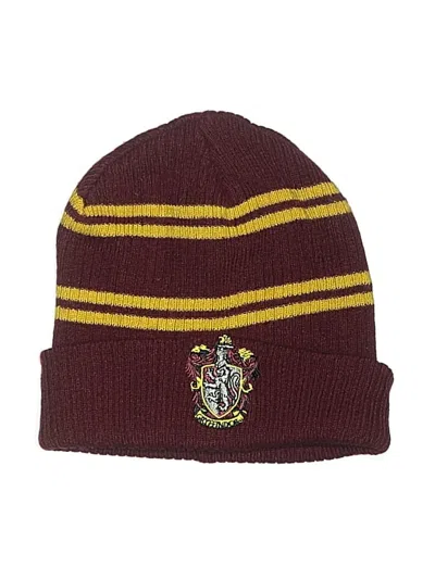 Pre-owned Assorted Brands Beanie Hat In Burgundy