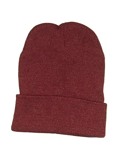 Assorted Brands Beanie Hat In Burgundy