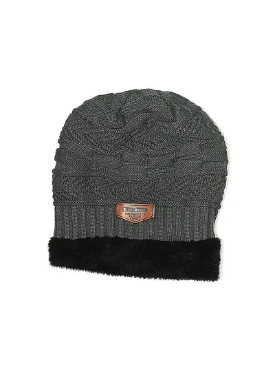 Pre-owned Assorted Brands Beanie Hat In Gray