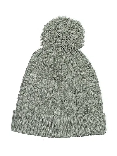 Pre-owned Assorted Brands Beanie Hat In Gray