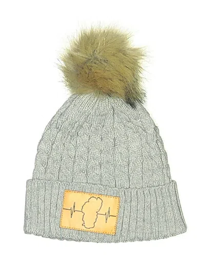 Pre-owned Assorted Brands Beanie Hat In Gray