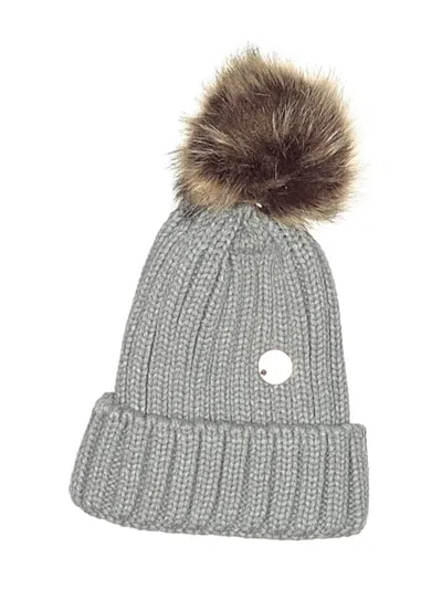 Pre-owned Assorted Brands Beanie Hat In Gray