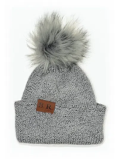 Pre-owned Assorted Brands Beanie Hat In Gray