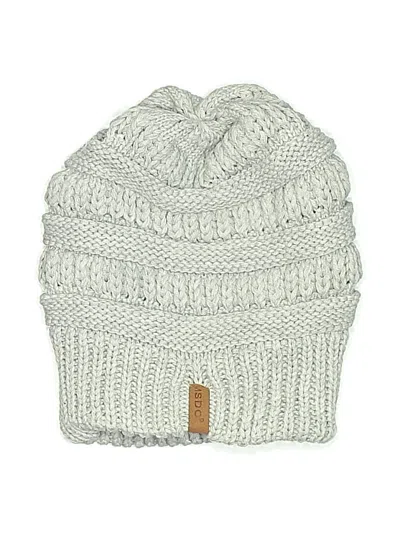 Pre-owned Assorted Brands Beanie Hat In Gray