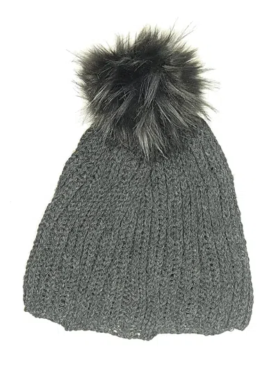 Pre-owned Assorted Brands Beanie Hat In Gray
