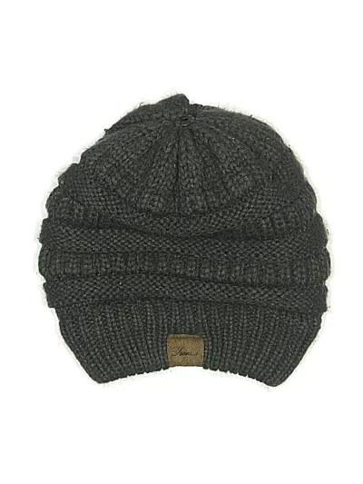 Pre-owned Assorted Brands Beanie Hat In Gray
