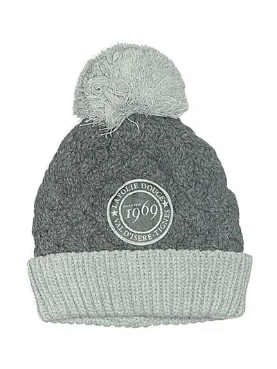Pre-owned Assorted Brands Beanie Hat In Gray
