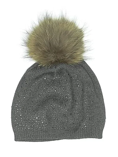 Pre-owned Assorted Brands Beanie Hat In Gray