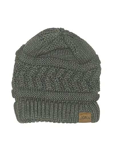 Pre-owned Assorted Brands Beanie Hat In Gray