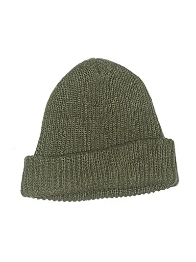 Pre-owned Assorted Brands Beanie Hat In Green