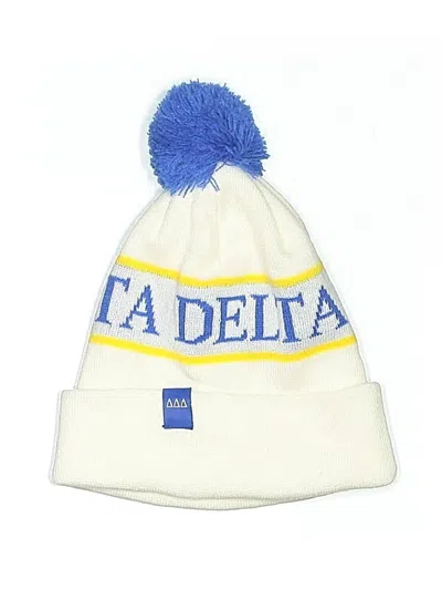 Pre-owned Assorted Brands Beanie Hat In Ivory