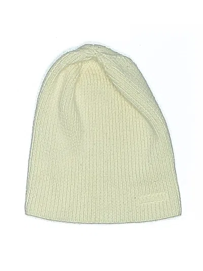 Pre-owned Assorted Brands Beanie Hat In Ivory