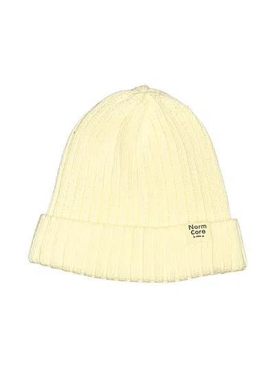 Pre-owned Assorted Brands Beanie Hat In Ivory