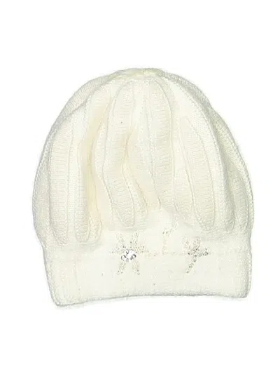 Pre-owned Assorted Brands Beanie Hat In Ivory