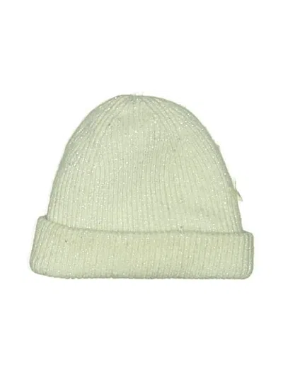 Pre-owned Assorted Brands Beanie Hat In Ivory