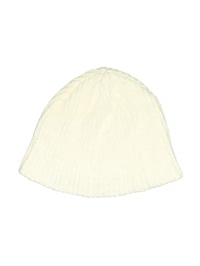Pre-owned Assorted Brands Beanie Hat In Ivory